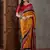 Yellow color Pre Stitched semi modal saree with unstitched designer blouse