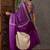 Purple color ready to wear semi modal saree with unstitched designer blouse