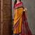 Yellow color ready to wear semi modal saree with unstitched designer blouse