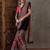 Black color ready to wear semi modal saree with unstitched designer blouse