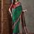 Green color ready to wear semi modal saree with unstitched designer blouse