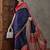 Blue color ready to wear semi modal saree with unstitched designer blouse