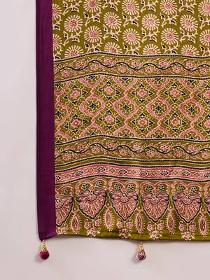 Wine color Pre Stitched semi modal saree with unstitched designer blouse 2