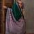 Green color ready to wear semi modal saree with unstitched designer blouse