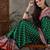 Green color ready to wear semi modal saree with unstitched designer blouse