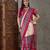 Cream color ready to wear semi modal saree with unstitched designer blouse