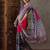 Pink color ready to wear semi modal saree with unstitched designer blouse