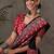 Black color ready to wear semi modal saree with unstitched designer blouse