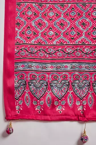 Cream color Pre Stitched semi modal saree with unstitched designer blouse