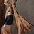 Light brown color ready to wear semi modal saree with unstitched designer blouse