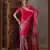 Pink color Pre Stitched semi modal saree with unstitched designer blouse