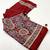 Red color ready to wear semi modal saree with unstitched designer blouse