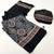 Black color ready to wear semi modal saree with unstitched designer blouse