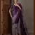 Purple color Pre Stitched semi modal saree with unstitched designer blouse