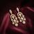 Moissanite Kundan CZ Dangler Earrings