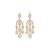 Moissanite Kundan CZ Dangler Earrings
