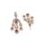Moissanite Kundan Red Stone Danglers
