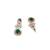 Moissanite Kundan Emerald Green Dangler Earrings