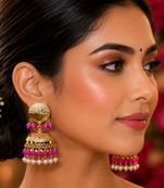 Traditional Gold Plated Punjabi Bell Jhumka Earrings