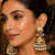 Heritage gold plated punjabi jhumka earrings