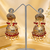 Timeless punjabi gold plated dome jhumka earrings