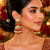 Festive wear punjabi gold plated jhumka earrings
