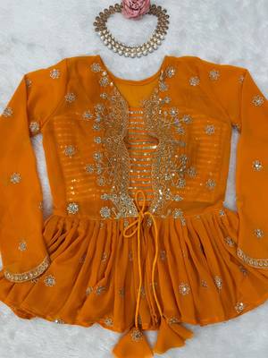 Yellow Lehenga Choli with dupatta  Up To 42 7