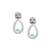 Mint Green Stone AD Dangling Earrings