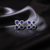Blue Stone AD Flower Stud Earrings