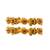 Gerua Polish Temple Slide Bangles,  Set of 2