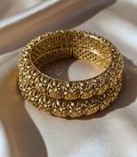 Traditional Screw Openable Kada Bangles, Set of 2 (2.4)