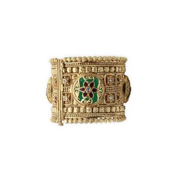 Traditional Heritage Broad Kada Bangles, Set of 2 4