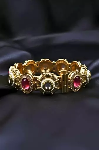 Traditional Rajwadi Screw Openable Kada Bangles, Set of 2