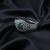 AD Studded Green Stone Openable Kada