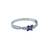 AD Studded Purple Stone Floral Design Openable Kada