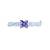 AD Studded Purple Stone Floral Design Openable Kada