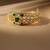 Kundan with Cubic Zircon Studded Green Stone Openable Kada