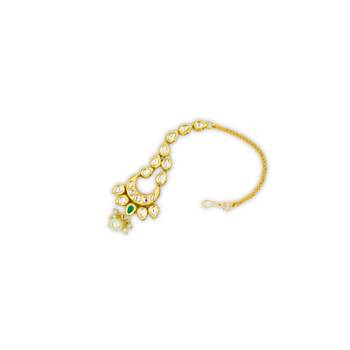 Gold Plated Meenakari Kundan Maangtikka 4