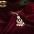 Moissanite Polki Pearl Chandbali Maang Tikka