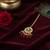 Meenakari Moissanite Kundan Maang Tikka with Red Beads & Pearls