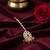 Moissanite Kundan Maang Tikka with Red Beads & Pearls