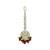 Moissanite Kundan Maangtikka with Green & Red Beads