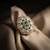 Moissanite Polki Adjustable Ring