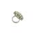 Moissanite Polki Adjustable Ring