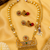 Temple Pearl Fringe Necklace Set