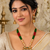 Traditional Red Green Beaded Heritage Necklace