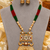Traditional Red Green Beaded Heritage Necklace