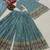 Sky  blue silk blend embroidered sharara set