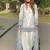 White art silk printed farshi salwar set