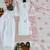White art silk printed farshi salwar set